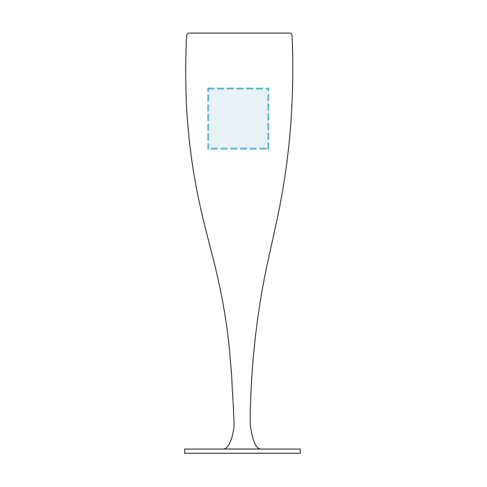 Coupe de Champagne Luxe PS Transparent